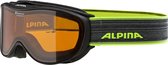 Alpina Alpina Challenge 2.0 DH OTG Skibril - Zwart Lime | Categorie 2