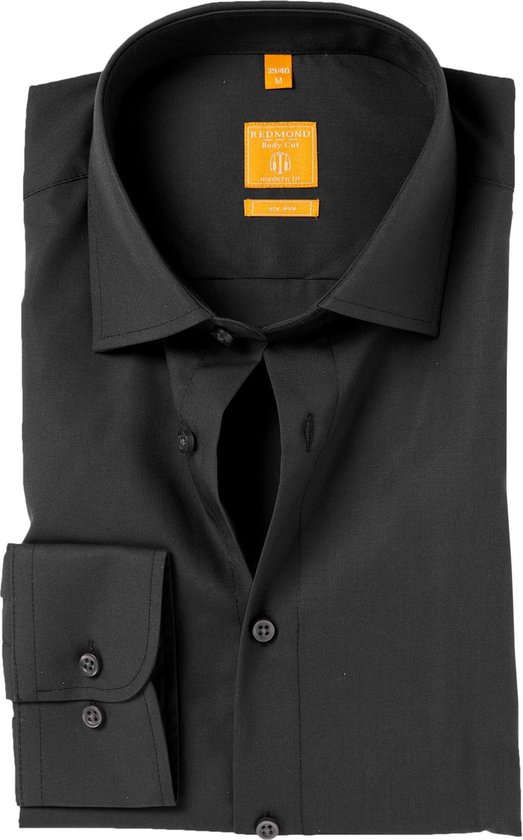 Redmond modern fit overhemd - antraciet grijs - Strijkvriendelijk -  Boordmaat: 45/46 | bol.com