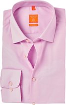 Redmond modern fit overhemd - roze - Strijkvriendelijk - Boordmaat: 43/44