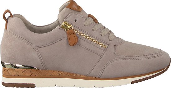 Gabor Dames Lage sneakers 431 - Taupe - Maat 37,5 | bol.com