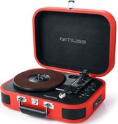 Muse MT-201 BTR - Bluetooth platenspeler met encoding functie - rood