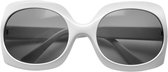 Retro Vintage Zonnebril Wit sixties seventies