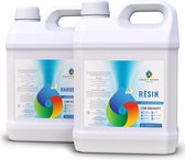 4L Epoxyhars Crystal Clear |Top- kwaliteit Transparant Heldere hars voor epoxy | Lage viscositeit UV-bestendig Niet-giftig Hars | Lamineerhars Giethars zonder bellen - 4L