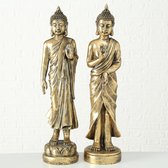 Buddha - Boedha - 2 set - goud - polyserine - 82 cm - Geluk