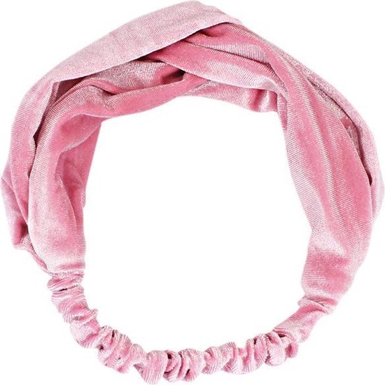 Velvet roze haarband | bol.com