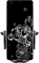 Shop4- Samsung Galaxy S20 Ultra Autohouder Verstelbare CD Houder Zwart met Draaiklem Zwart