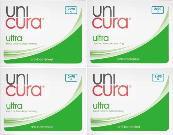 Grillig Ithaca delicatesse Unicura Ultra - Zeeptablet Anti bacterieel - 8 x 90 Gram Voordeelverpakking  | bol.com