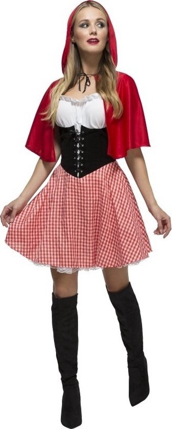 Sexy Roodkapje Verkleed Kostuumjurkje Voor Dames Carnavalskleding Sprookjesfiguren Bol 1073