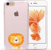 Apple Iphone 7 / 8 / SE2020 / SE2022 hoesje transparant zacht siliconen telefoonhoesje - Leeuwtje