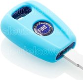 Housse de clé Fiat - Bleu clair / Housse de clé silicone / Housse de protection pour clé de voiture