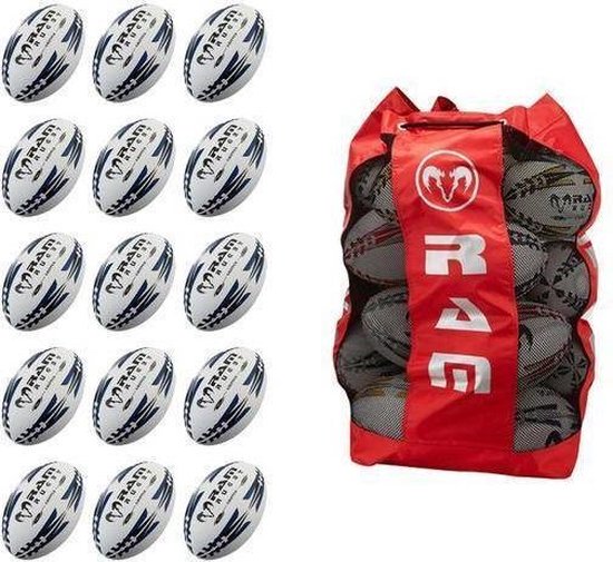 Lot de ballons de rugby Gripper - Match / entraînement - Avec sac de  transport -... | bol.com