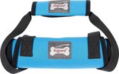 Buikband - staphulp - borstharnas met leiband voor honden - XL - BLAUW