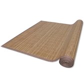 Tapijt - Bamboe en PP - Bruin - 160 x 230 cm - Antislip