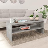 Salontafel 100x40x40 cm spaanplaat betongrijs