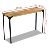 Wandtafel 120x35x76 cm mangohout