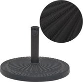 Parasolvoet rond 14 kg hars zwart