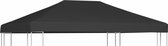 Prieeldak - Polyester met PVC-coating - 4x3 m - Grijs