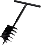 Grondboor met handvat en schroefkop 200 mm (zwart)