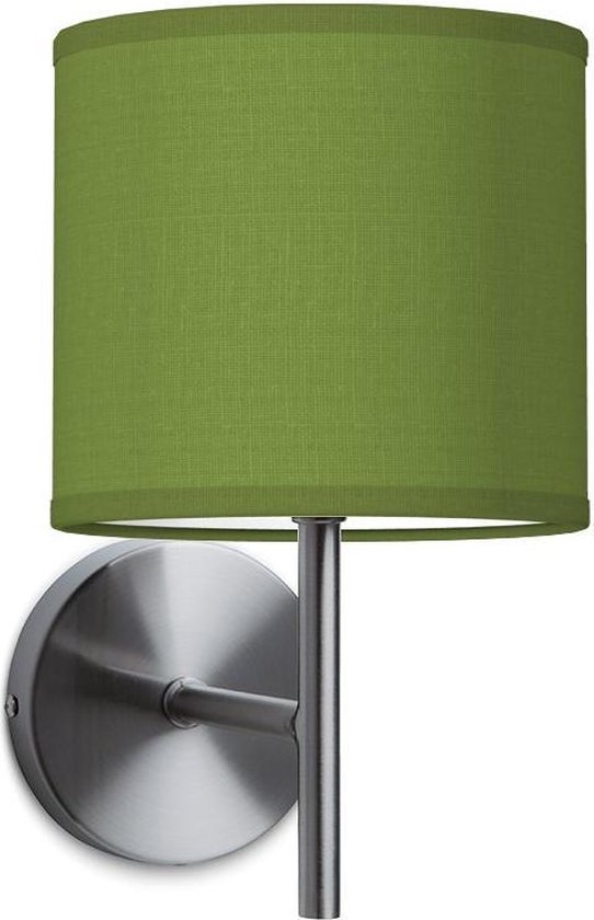 Home Sweet Home wandlamp Bling - wandlamp Mati inclusief lampenkap - lampenkap 16/16/15cm - geschikt voor E27 LED lamp - groen