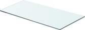 Wandschap transparant 60x25 cm glas