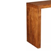 Wandtafel massief hout met sheesham afwerking 110x40x76 cm