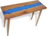 Wandtafel 100x35x75 cm teakhout en hars