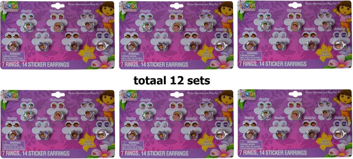 Autorisatie Pidgin bevroren Dora Explorer uitdeelcadeautjes - grabbelton presentjes | 12 sets | bol.com