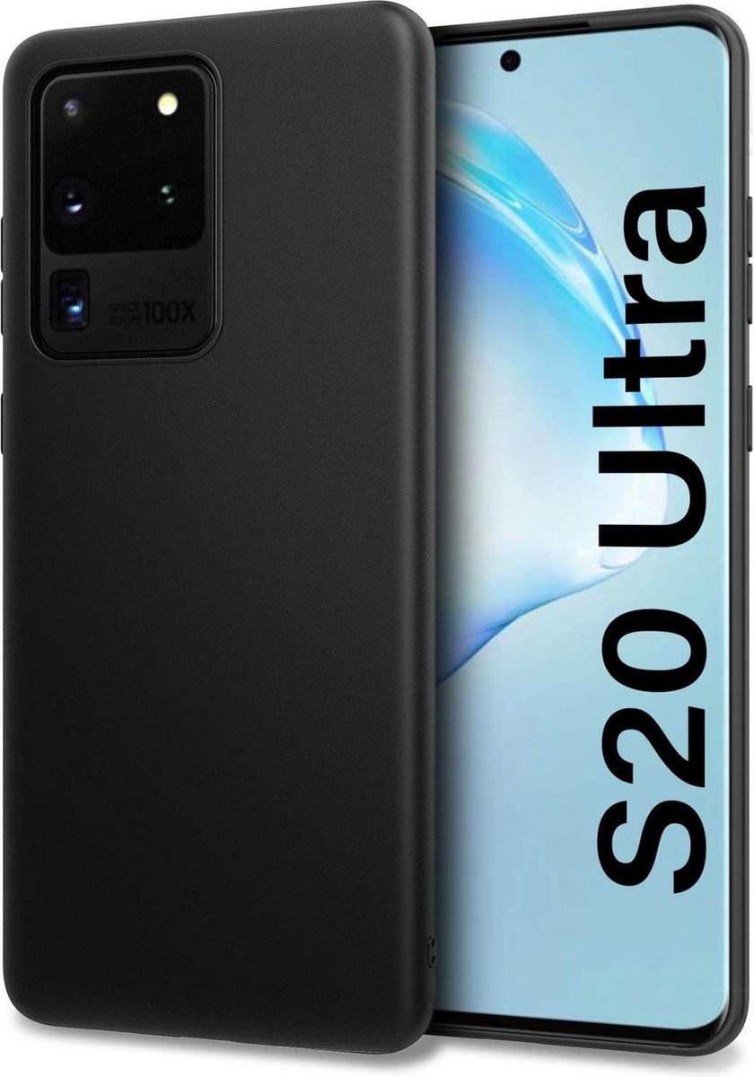Samsung Galaxy S20 Plus Hoesje - Zwart Siliconen Back Cover - Matte Coating - Epicmobile