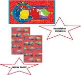 Chuggington strandlaken - handdoek & cadeaupapier