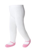 Baby meisje maillot leggings-maat 6-12 maanden-roze-anti-slip zooltjes-katoen