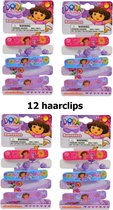 Dora Explorer haarclips | set van 12 stuks