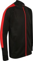 Senvi Sports Knitted Tracksuit Jacket - Zwart-Rood - 3XL