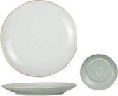 Cosy en Trendy Oleada Mint Plat Bord  Aardewerk - D27cm (set van 6) En Yourkitchen E-kookboek - Heerlijke Smulrecepten