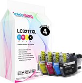 Inktdag inktcartridges voor Brother LC3217 inktcartridges, LC3217XL multipack van 4 kleuren voor printer MFC-J5330DW MFC-J5335DW MFC-J5730DW MFC-J5930DW MFC-J6530DW MFC-J6930DW MFC