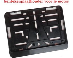 cartribal.nl Kentekenplaathouder motor met tekstrand - 21 x 14,3 cm - ABS kunststof