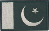 Militaire geborduurde patch embleem vlag Pakistan met klittenband
