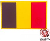 Belgische vlag België PVC patch embleem met klittenband