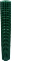 Volieregaas 25x25mm 1.2mm 100cm hoog 10m Rol Groen