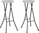 TuinBarstoelen set 2 stuks (incl LW Fleece deken) / eetkamerstoelen / Tuinbar stoelen / barstoelenset / barkrukken / Krukken