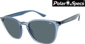 Polar Specs® Polariserende Zonnebril Calabria PS9059 – Transparent Mat Blue – Polarized Black – Medium – Unisex