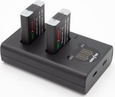 ChiliPower NB-13L USB Duo Kit geschikt voor Canon - Camera accu set, 2 accu's en dubbellader