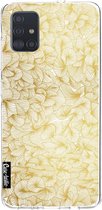 Casetastic Samsung Galaxy A51 (2020) Hoesje - Softcover Hoesje met Design - Abstract Pattern Gold Print
