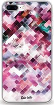 Casetastic Apple iPhone 7 Plus / iPhone 8 Plus Hoesje - Softcover Hoesje met Design - Watercolor Cubes Print