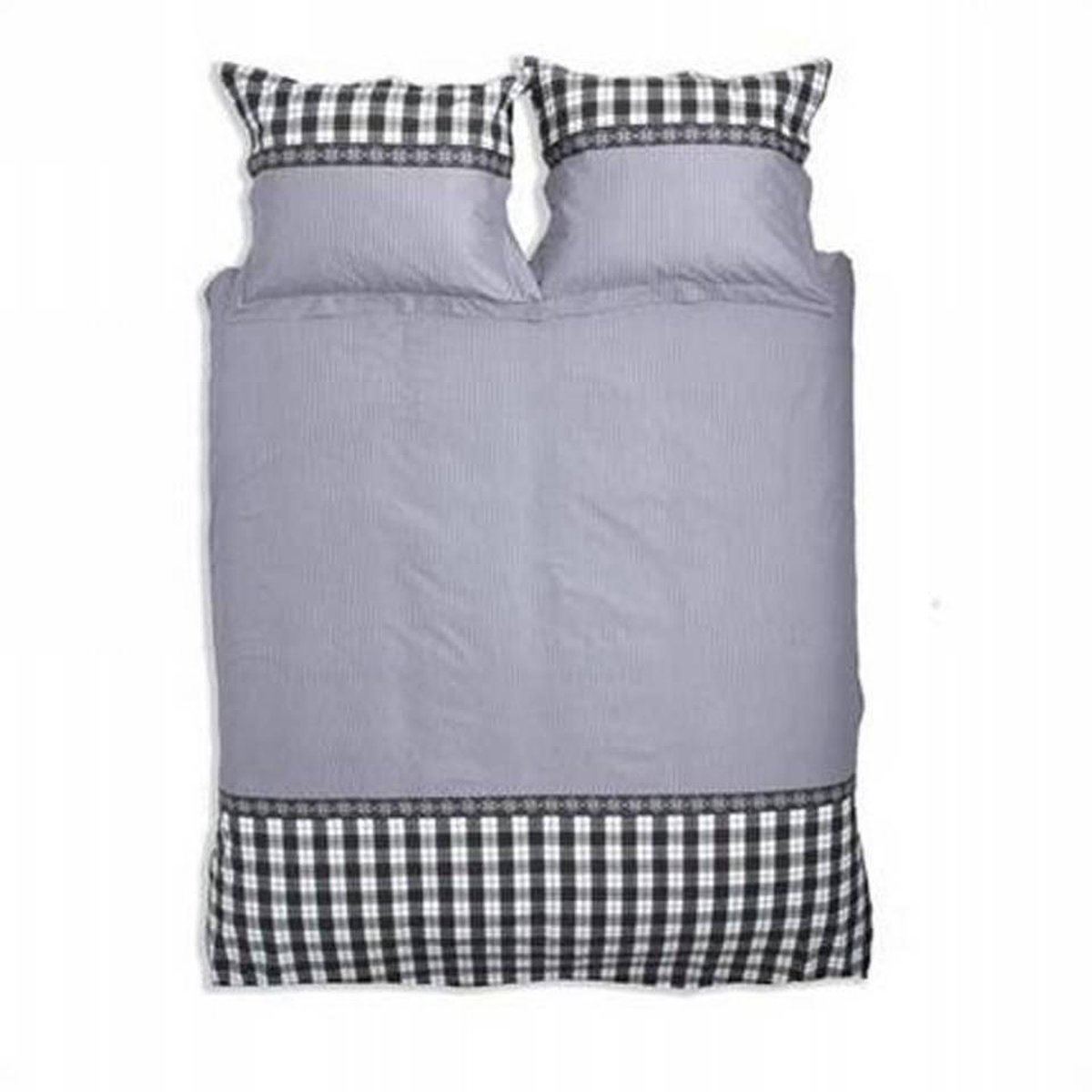 Cinderella Vila Dekbedovertrek - Flanel - Eenpersoons - 140x200/220 cm - Grijs