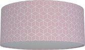 Plafondlamp Roozje - Geometrisch patroon roze - 35cm