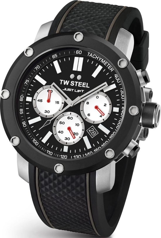 TW Steel Simeon Panda TS11 Heren Horloge Staal 48mm Chrono | bol.com