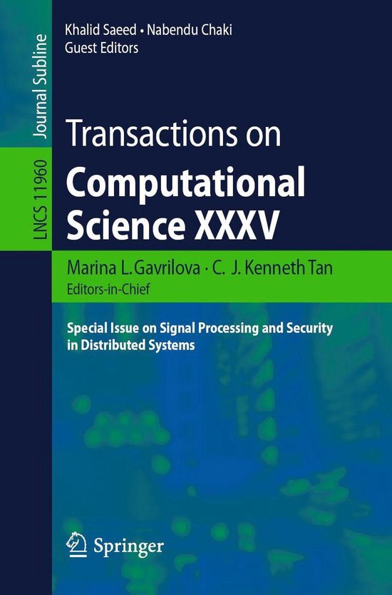 Springer Nature Proceedings Computer Science - Transactions  ... - cover