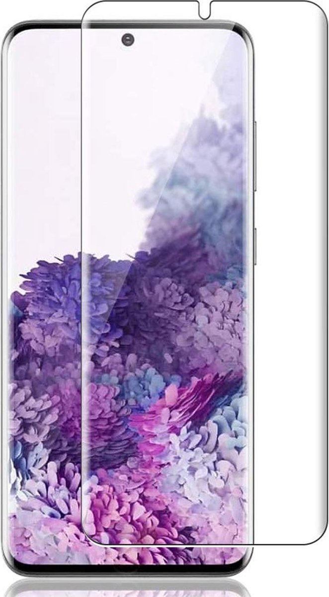 Screenprotector geschikt voor Samsung S20 - Full Glas PET Folie Screen Protector
