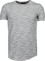 Sleeve Ribbel - T-Shirt - Grijs