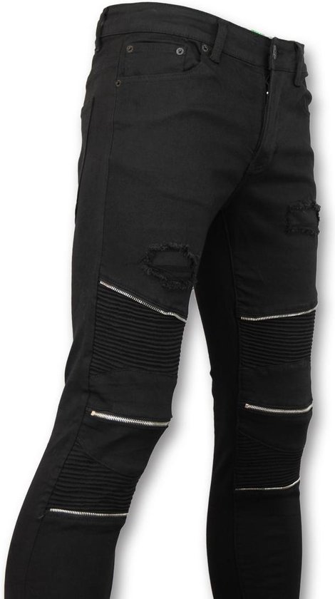 TRUE RISE Skinny Biker jeans heren - Collectie Online - 3017-2 - Zwart -  Maten: 30 | bol.com